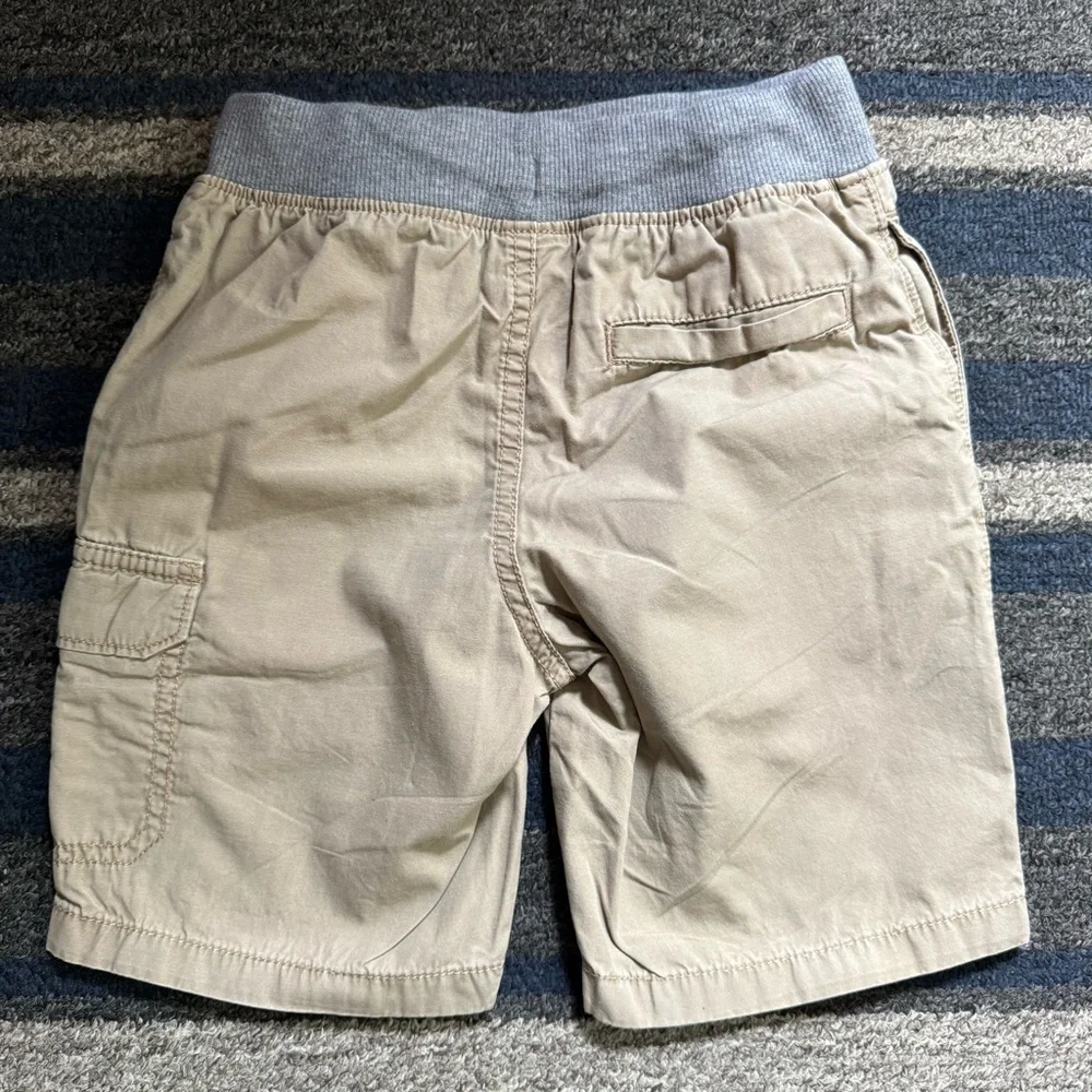 Carter's‎ Boys Tan Cargo Shorts with Gray Waistband Size 5